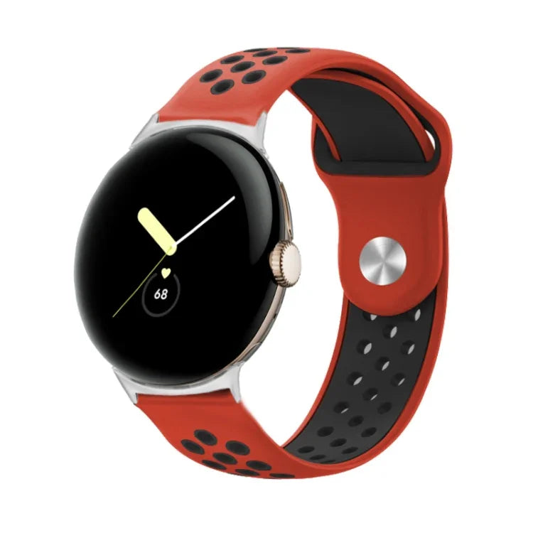 二色リバースバックルシリコンウォッチバンド Google Pixel Watch 4 / 3 / 2 / 1 41mm 用