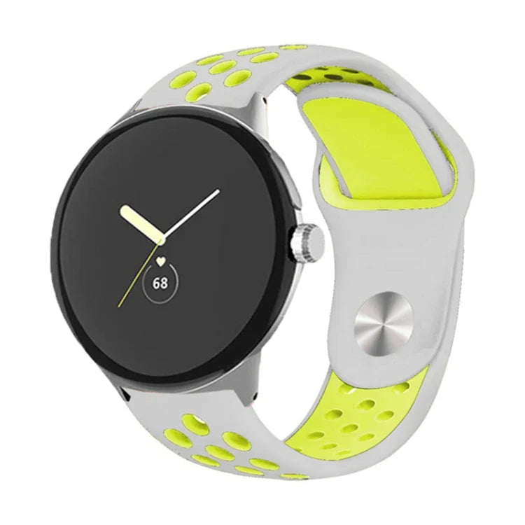 二色リバースバックルシリコンウォッチバンド Google Pixel Watch 4 / 3 / 2 / 1 41mm 用