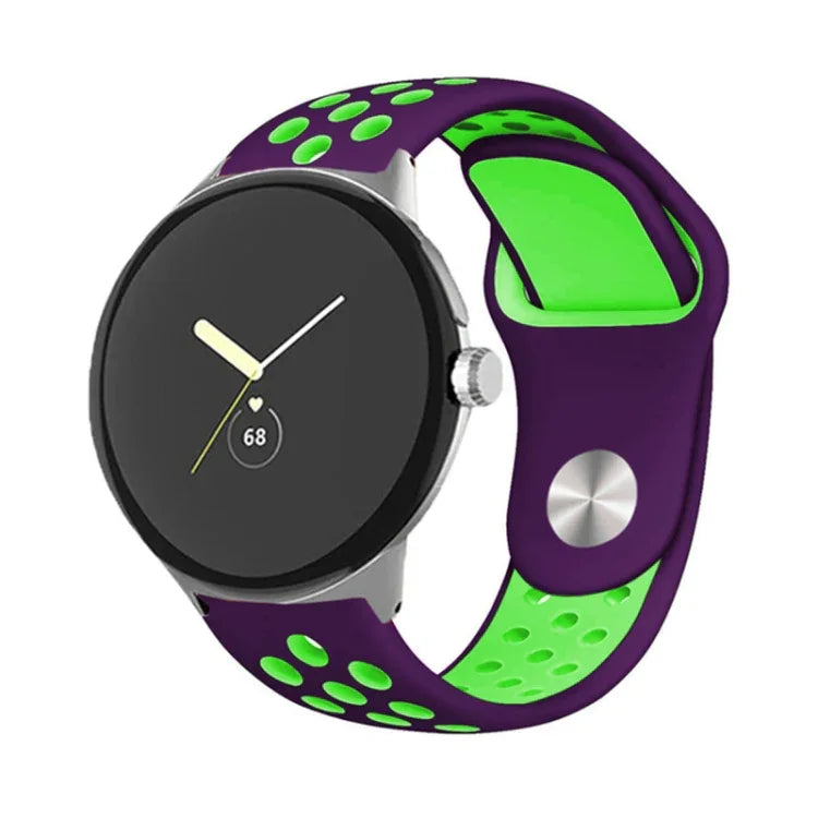 二色リバースバックルシリコンウォッチバンド Google Pixel Watch 4 / 3 / 2 / 1 41mm 用