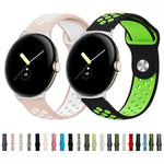 二色リバースバックルシリコンウォッチバンド Google Pixel Watch 4 / 3 / 2 / 1 41mm 用