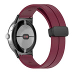 無地折りたたみバックルシリコンウォッチバンド Google Pixel Watch 4 / 3 / 2 / 1 41mm用