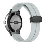 無地折りたたみバックルシリコンウォッチバンド Google Pixel Watch 4 / 3 / 2 / 1 41mm用