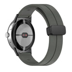 無地折りたたみバックルシリコンウォッチバンド Google Pixel Watch 4 / 3 / 2 / 1 41mm用
