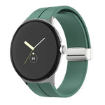 無地折りたたみバックルシリコンウォッチバンド Google Pixel Watch 4 / 3 / 2 / 1 41mm用