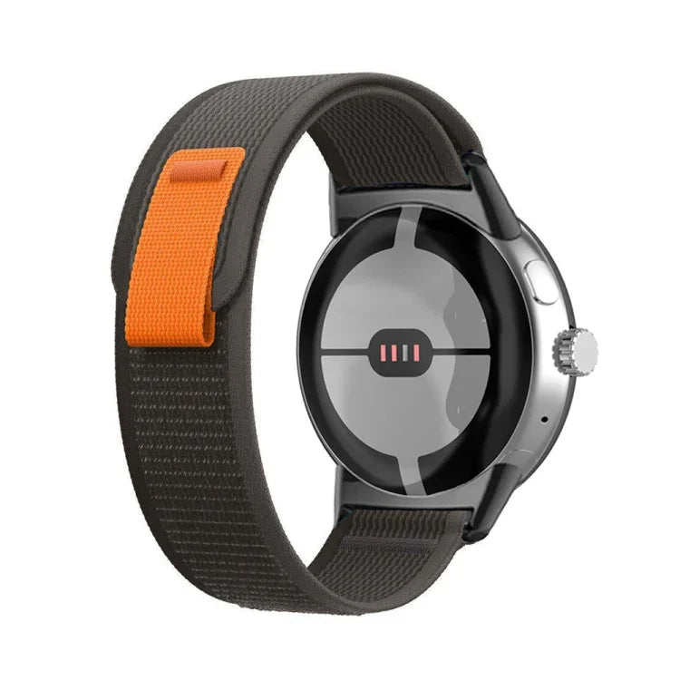 ループブラックコネクターナイロンウォッチバンド Google Pixel Watch 4 / 3 / 2 / 1 41mm用