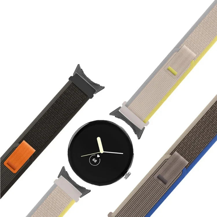 ループブラックコネクターナイロンウォッチバンド Google Pixel Watch 4 / 3 / 2 / 1 41mm用