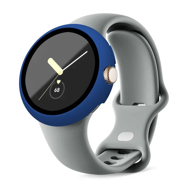フロストPCフレーム強化フィルム一体型ウォッチ保護ケース Google Pixel Watch用