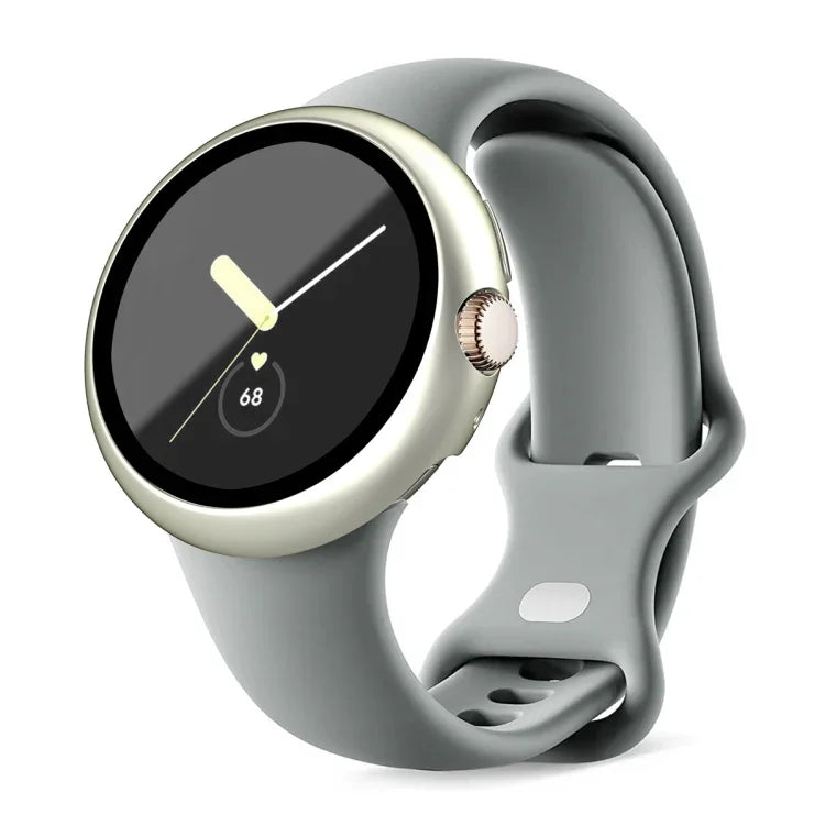 フロストPCフレーム強化フィルム一体型ウォッチ保護ケース Google Pixel Watch用