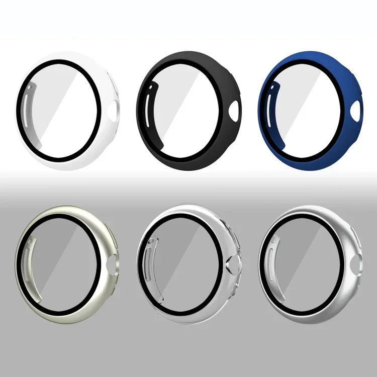 フロストPCフレーム強化フィルム一体型ウォッチ保護ケース Google Pixel Watch用