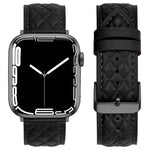 ひし形パターン本革ウォッチバンド、Apple Watch シリーズ8＆7 41mm / SE 2＆6＆SE＆5＆4 40mm / 3＆2＆1 38mm用、Apple Watch シリーズ8＆7 41mm / SE 2＆6＆SE＆5＆4 40mm / 3＆2＆1 38mm用