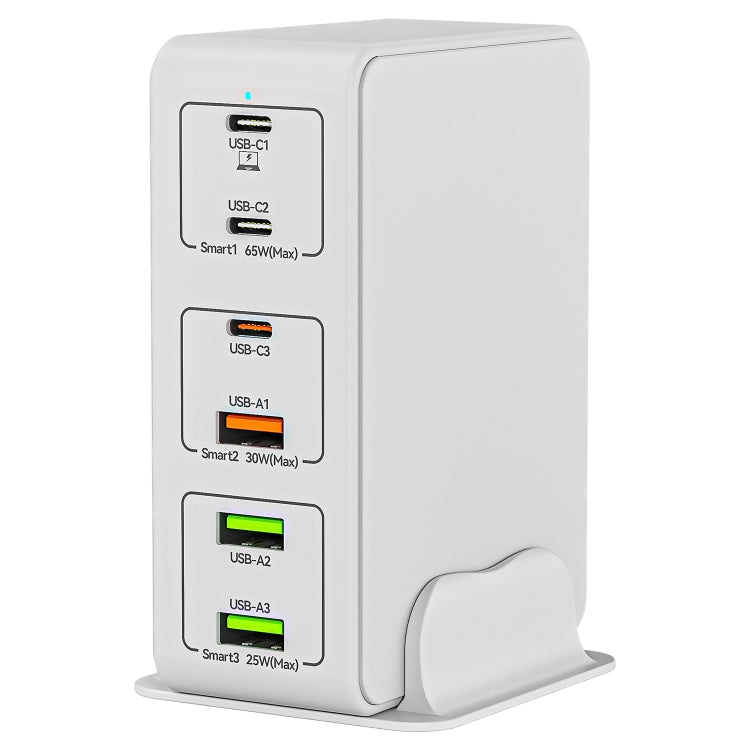 818H 120W Type-C + USB 6ポート デスクトップ高速充電器、USプラグ、UKプラグ、EUプラグ、AUプラグ