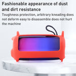 カラフルライトエフェクトBluetoothスピーカーシリコンケースショルダーストラップ付き、JBL Pulse 5 ブラック用、JBL Pulse 5 レッド用、JBL Pulse 5 ブルー用