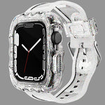TPU一体型ケースウォッチバンド、Apple Watch Series 9&8&7 41mm/SE2025&SE 2&6&SE&5&4 40mm 用、Apple Watch Series 9&8&7 45mm/SE2025&SE 2&6&SE&5&4 44mm 用