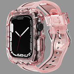 TPU一体型ケースウォッチバンド、Apple Watch Series 9&8&7 41mm/SE2025&SE 2&6&SE&5&4 40mm 用、Apple Watch Series 9&8&7 45mm/SE2025&SE 2&6&SE&5&4 44mm 用