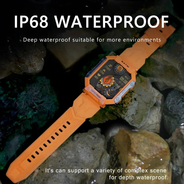 PG333 1.91インチ防水スマートスポーツウォッチ 心拍数モニタリング／血圧モニタリング対応