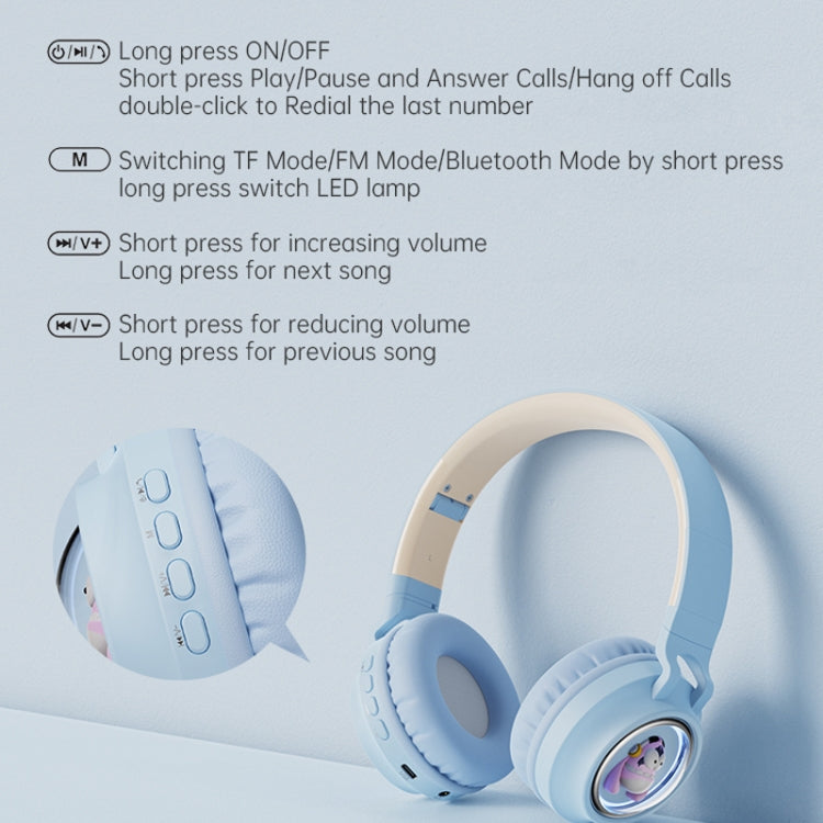 Q1 ヘッドホン モンスターキッズ オーバーイヤーBluetoothイヤホン