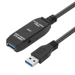 USB 3.0 オスからメス データ同期スーパースピード延長ケーブル 長さ: 10m 10m