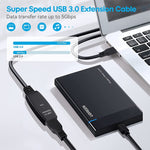 USB 3.0 オスからメス データ同期スーパースピード延長ケーブル 長さ: 10m 10m