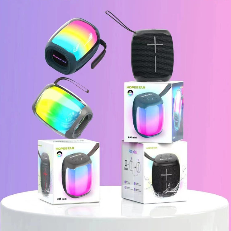 HOPESTAR P50 mini アウトドア RGBライト 防水 Bluetoothスピーカー, P50 mini