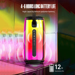 HOPESTAR P49 トーンパルス RGBライト 防水 Bluetoothスピーカー, P49(ブルー), P49(ブラック), P49(グレー)