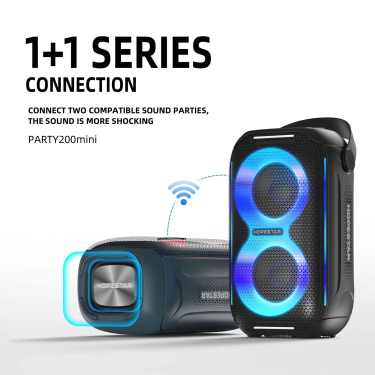 HOPESTAR Party200 mini ポータブル トーンパルス RGBライト Bluetoothスピーカー, Party200 mini