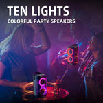 HOPESTAR Party200 mini ポータブル トーンパルス RGBライト Bluetoothスピーカー, Party200 mini