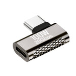 100W Type-CオスからType-Cメス 20Gbps亜鉛合金アダプター、Type-CオスからType-Cメス側面曲げ、Type-CオスからType-Cメス垂直角度、Type-CオスからType-Cメス中間曲げ、Type-CオスからType-Cメス直線