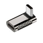 100W Type-CオスからType-Cメス 20Gbps亜鉛合金アダプター、Type-CオスからType-Cメス側面曲げ、Type-CオスからType-Cメス垂直角度、Type-CオスからType-Cメス中間曲げ、Type-CオスからType-Cメス直線