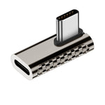 100W Type-CオスからType-Cメス 20Gbps亜鉛合金アダプター、Type-CオスからType-Cメス側面曲げ、Type-CオスからType-Cメス垂直角度、Type-CオスからType-Cメス中間曲げ、Type-CオスからType-Cメス直線