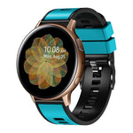 Universal Two Color Silicone Watch Band, 20mm, 22mm