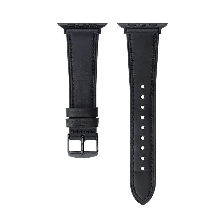 クレイジーホース本革ウォッチバンド、Apple Watch Series 8&7 41mm / SE 2&6&SE&5&4 40mm 用、Apple Watch Ultra 49mm / Series 8&7 45mm / SE 2&6&SE&5&4 44mm 用