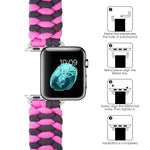 パラコード プレーンウィーブ フック＆ループファスナーナイロンウォッチバンド、Apple Watch Series 8&7 41mm / SE 2&6&SE&5&4 40mm 用、Apple Watch Ultra 49mm / Series 8&7 45mm / SE 2&6&SE&5&4 44mm 用