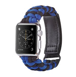 パラコード プレーンウィーブ フック＆ループファスナーナイロンウォッチバンド、Apple Watch Series 8&7 41mm / SE 2&6&SE&5&4 40mm 用、Apple Watch Ultra 49mm / Series 8&7 45mm / SE 2&6&SE&5&4 44mm 用