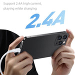 USAMS US-SJ604 U84 2.4A USBから8ピン充電データケーブル、8ピン 2m