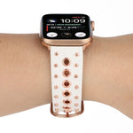 パンクリベット本革ウォッチバンド、Apple Watch Series 7 41mm / 6 & SE & 5 & 4 40mm 用、Apple Watch Ultra 49mm / Series 8&7 45mm / SE 2&6&SE&5&4 44mm 用