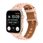パンクリベット本革ウォッチバンド、Apple Watch Series 7 41mm / 6 & SE & 5 & 4 40mm 用、Apple Watch Ultra 49mm / Series 8&7 45mm / SE 2&6&SE&5&4 44mm 用