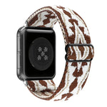 エスニックスタイルバックル伸縮ウォッチバンド、Apple Watch Series 7 41mm / 6 & SE & 5 & 4 40mm 用、Apple Watch Ultra 49mm / Series 8&7 45mm / SE 2&6&SE&5&4 44mm 用