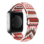 エスニックスタイルバックル伸縮ウォッチバンド、Apple Watch Series 7 41mm / 6 & SE & 5 & 4 40mm 用、Apple Watch Ultra 49mm / Series 8&7 45mm / SE 2&6&SE&5&4 44mm 用