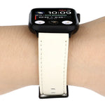 カウハイドテクスチャーレザーウォッチバンド、Apple Watch シリーズ 8&7 41mm / SE 2&6&SE&5&4 40mm / 3&2&1 38mm 用、Apple Watch シリーズ 7 45mm / 6 & SE & 5 & 4 44mm / 3 & 2 & 1 42mm 用、Apple Watch シリーズ 7 41mm / 6 & SE & 5 & 4 40mm / 3 & 2 & 1 38mm 用