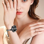 フルダイヤモンドクラウンメタルウォッチバンド、Apple Watch Series 8&7 45mm / SE 2&6&SE&5&4 44mm 用、Apple Watch Series 8&7 41mm / SE 2&6&SE&5&4 40mm 用