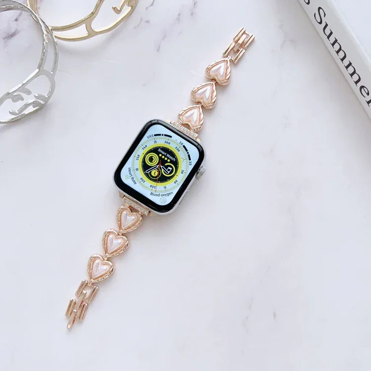 メタルブレスレットウォッチバンド、Apple Watch Series 8&7 45mm / SE 2&6&SE&5&4 44mm 用、Apple Watch Series 8&7 41mm / SE 2&6&SE&5&4 40mm 用