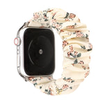 布＋ステンレススチールヘアリングウォッチバンド、Apple Watch Series 8&7 41mm / SE 2&6&SE&5&4 40mm / 3&2&1 38mm用、Apple Watch Ultra 49mm / Series 8&7 45mm / SE 2&6&SE&5&4 44mm / 3&2&1 42mm用