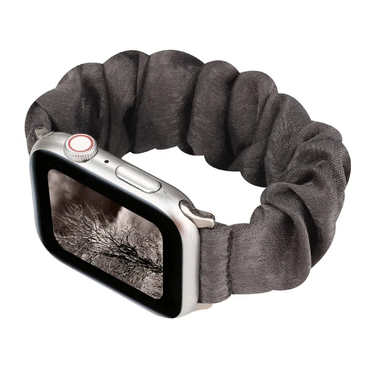 布＋ステンレススチールヘアリングウォッチバンド、Apple Watch シリーズ 7 41mm / 6 & SE & 5 & 4 40mm / 3 & 2 & 1 38mm 用、Apple Watch シリーズ 7 45mm / 6 & SE & 5 & 4 44mm / 3 & 2 & 1 42mm 用、Apple Watch シリーズ 8&7 41mm / SE 2&6&SE&5&4 40mm / 3&2&1 38mm 用