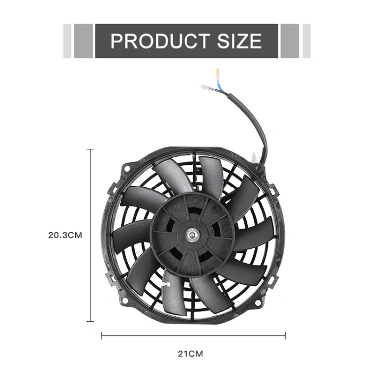 12V 80W Car Powerful Transmission Oil Cooling Fan with Mounting Accessorie, 7 inch, 9 inch, 12 inch