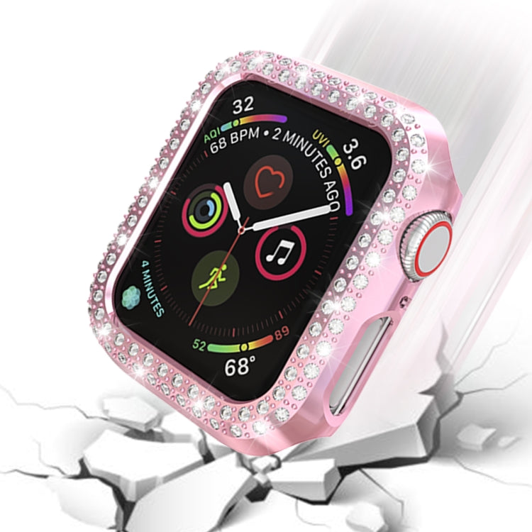ダブルロウダイヤモンドPC保護ケース、Apple Watch Series 6 / 5 / 4 / SE 2025 / 2023 / 2022 40mm用、Apple Watch Series 3 & 2 & 1 42mm用