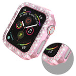ダブルロウダイヤモンドPC保護ケース、Apple Watch Series 6 / 5 / 4 / SE 2025 / 2023 / 2022 40mm用、Apple Watch Series 3 & 2 & 1 42mm用