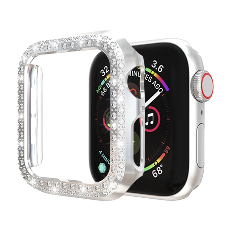 ダブルロウダイヤモンドPC保護ケース、Apple Watch Series 6 / 5 / 4 / SE 2025 / 2023 / 2022 40mm用、Apple Watch Series 3 & 2 & 1 42mm用