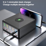 868H 6in1 160W 3 PD Type-C + 2 QC3.0 USBポート マルチポート充電器、868H