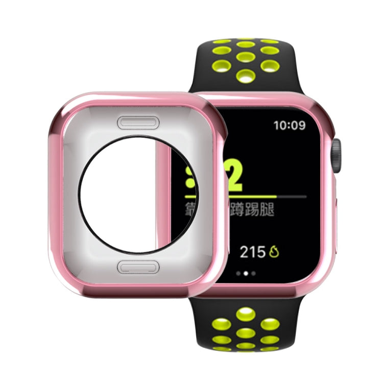 メッキTPU丸穴ホロー保護ケース、Apple Watch Series 3 & 2 & 1 38mm用、Apple Watch Series 6 / 5 / 4 / SE 2025 / 2023 / 2022 44mm用