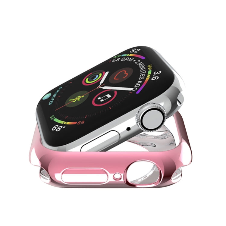 メッキTPU丸穴ホロー保護ケース、Apple Watch Series 3 & 2 & 1 38mm用、Apple Watch Series 6 / 5 / 4 / SE 2025 / 2023 / 2022 44mm用